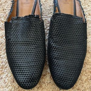 Frye black mules